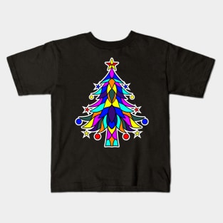 Christmas tree in geometric style Kids T-Shirt
